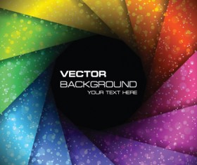 Rainbow Swirls vector backgrounds vector 02