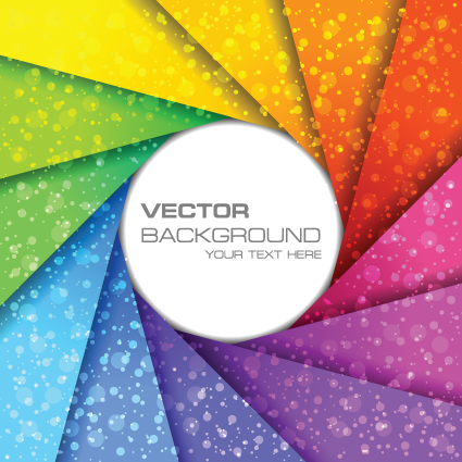 Rainbow Swirls vector backgrounds vector 05