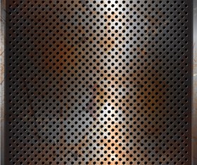 Vector set of Rusted metal texture background 02