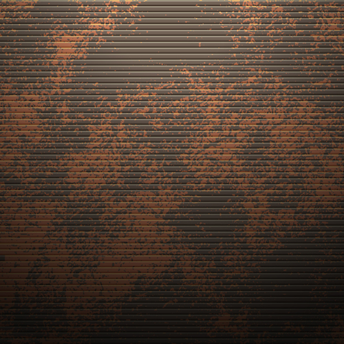 Vector set of Rusted metal texture background 04