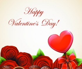 Valentine Day Sweets cards vector 04