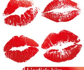 Woman lips vector material 01