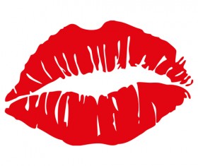 Woman lips vector material 04