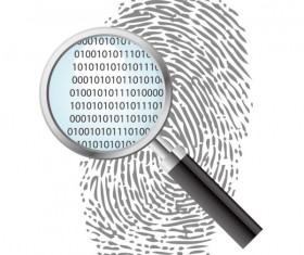 Vector set of fingerprints design elements 05