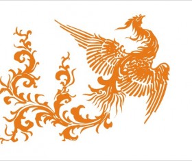 Phoenix design elements vector