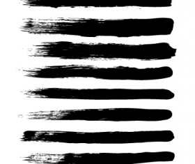 Paint stroke brushes vector