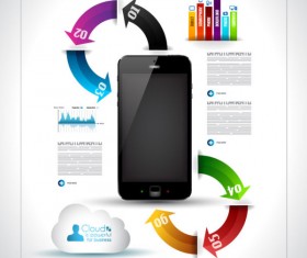 Numbered Infographics elements vector 02