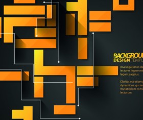 Creative cubes art vector backgrounds 04