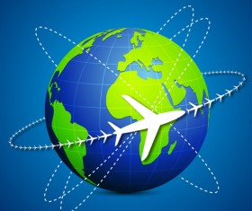 Vector Global Travel design elements set 04
