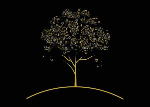 Concept tree design elements vector