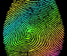 Vector set of fingerprints design elements 01