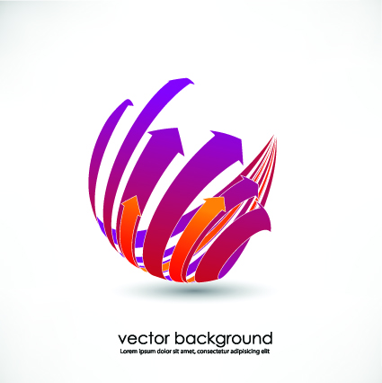Vector 3D Business background 01