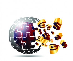 Vector 3D Business background 04