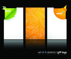 Abstract Gift tags Cards design vector graphic 05