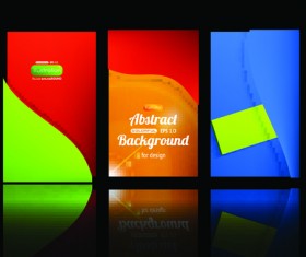 Abstract Gift tags Cards design vector graphic 06