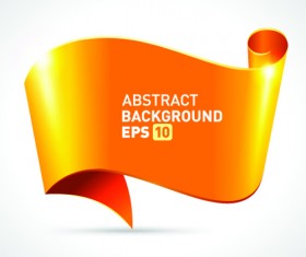 Abstract Ribbons vector background 03