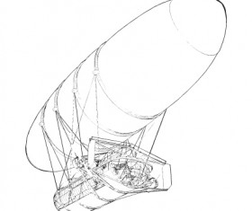 Airship design elements vector graphic 05