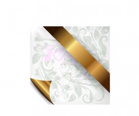 Retro Floral Vector Templates art set 03