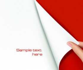 Hand open book vector set 01