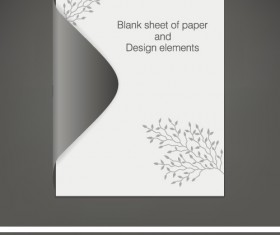 Vector Blank sheet of paper design elements 02