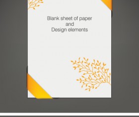 Vector Blank sheet of paper design elements 03