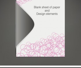 Vector Blank sheet of paper design elements 04