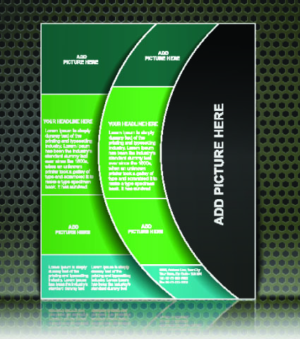 Business brochure cover design elements 02