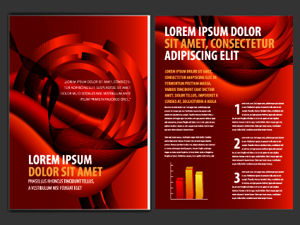 Cover of Business brochure and flyer vector 03