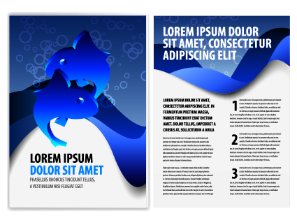 Cover of Business brochure and flyer vector 05