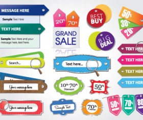 Business tag Design elements vector 01