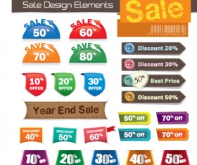 Business tag Design elements vector 04