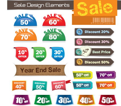 Business tag Design elements vector 04