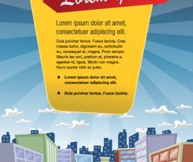 Delicate Business template design vector 03