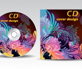 Floral of CD cover design elements 01
