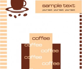 Cafe menu vector template