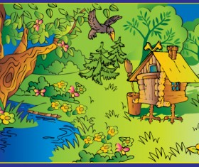 Cartoon Natural elements vector