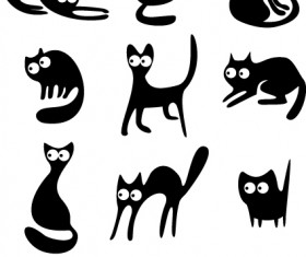 Different Cats vector Illustration 01