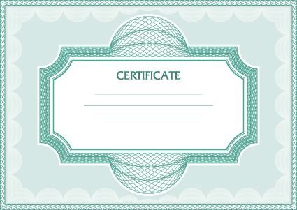 Vector Certificate template design art 03