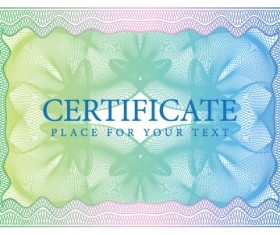 Certificate design vector frame 02