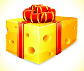 Vector Cheese Design Elements 05