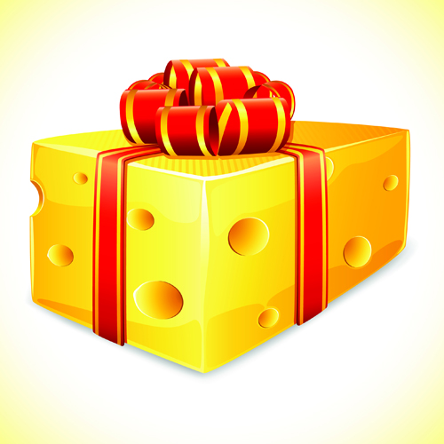 Vector Cheese Design Elements 05