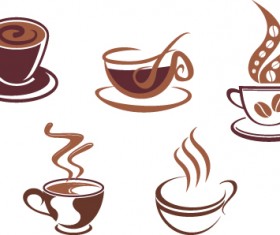 Vector Coffee icons design elements 04
