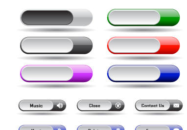 Download Collection of Web button vector 02 free download