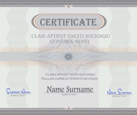 Coupon with Certificate templates vector 05