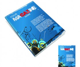 Creative magazine cover vector 01