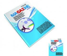 Creative magazine cover vector 02