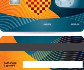 Creative Credit card design vector 02