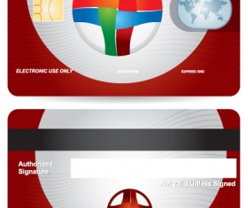 Creative Credit card design vector 03