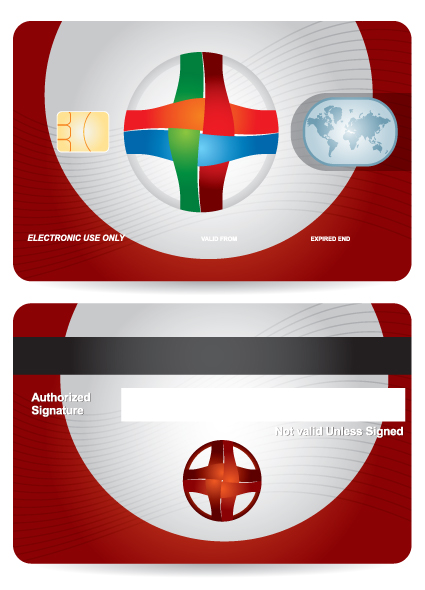 Creative Credit card design vector 03