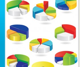 Set of Diagram Icons vector 02